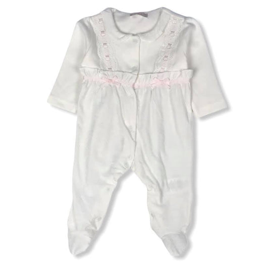 Baby girl special occasion cotton overall (3-6 m)