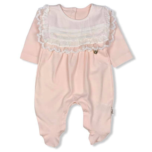 Baby girl cotton overall (newborn)