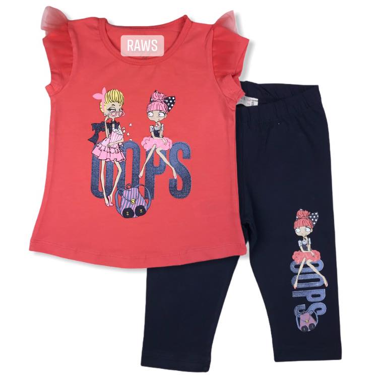 Girl 2 pieces cotton set (8 years)