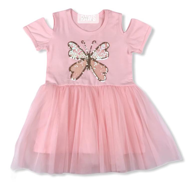 Girl cotton and tull dress (3 years)