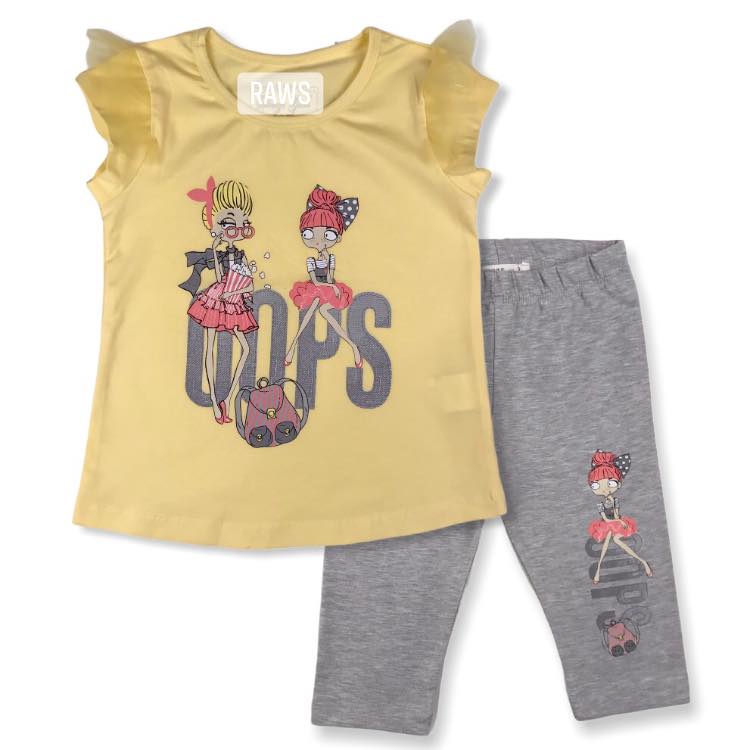 Girl 2 pieces cotton set (8 years)