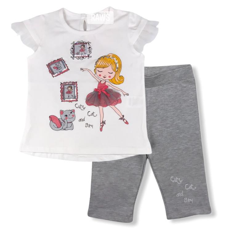 Girl 2 pieces cotton set (3 years)