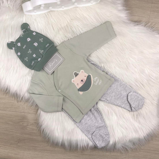 Baby boy 3 pieces pajamas set (3-6 m)