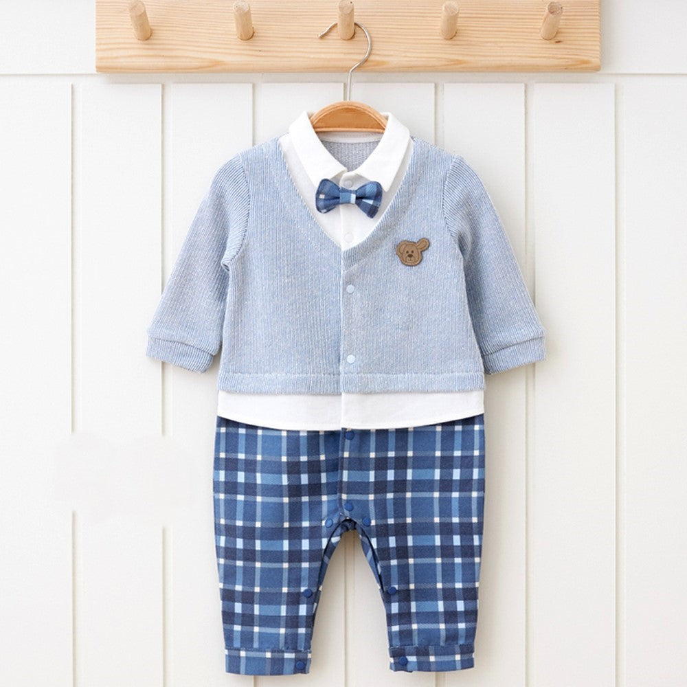 Baby boy  cotton formal overall (6-9)