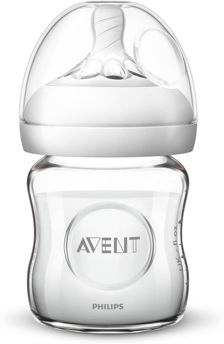 Natural Range Glass Baby Bottle, Clear, 120 ml