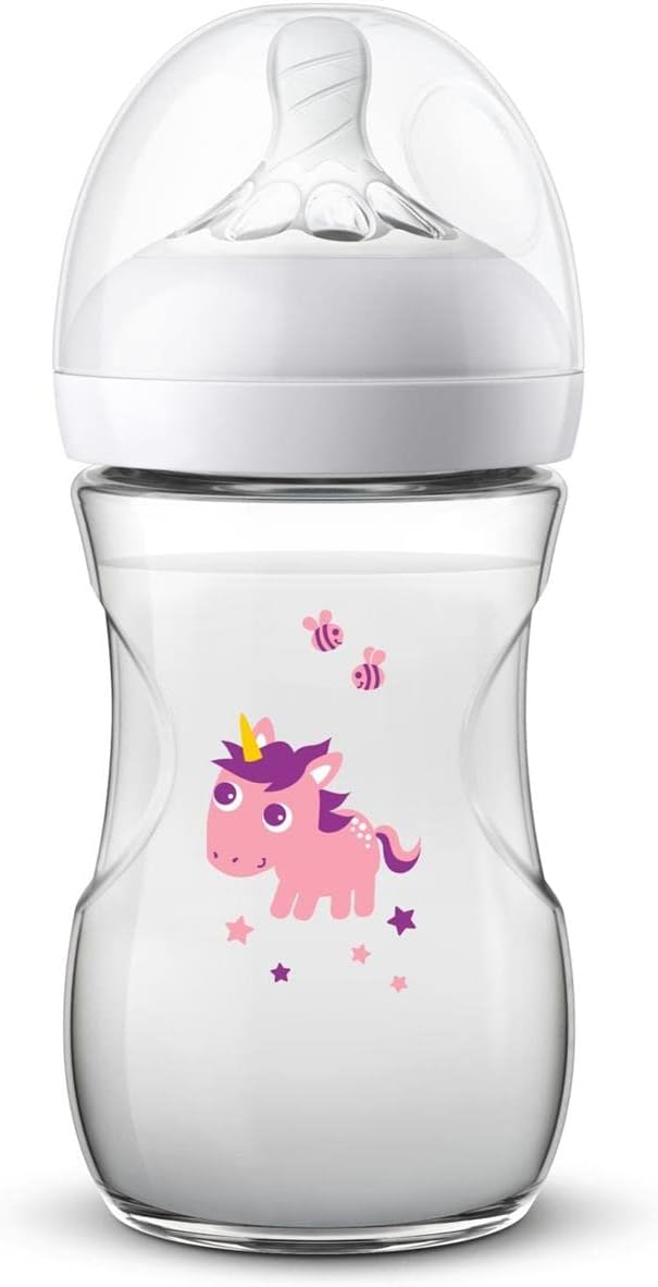 Natural range baby bottle 260ml 1PK (Unicorn)