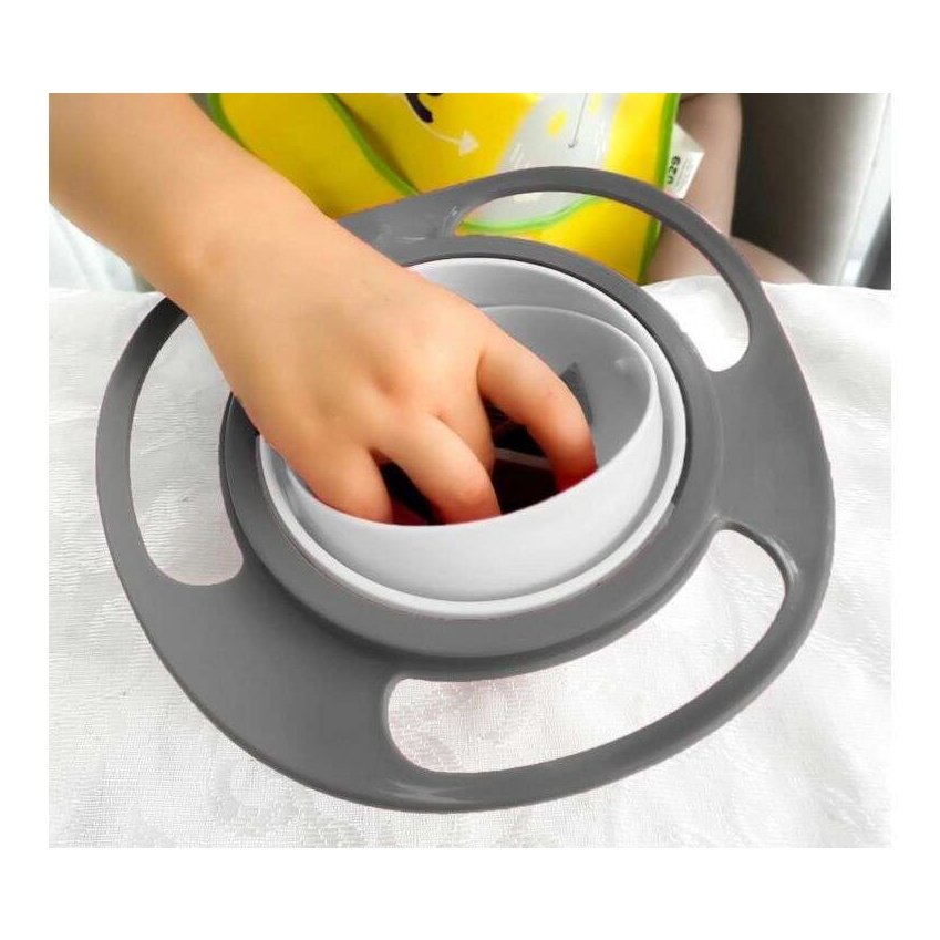 360° rotating non-spill bowl