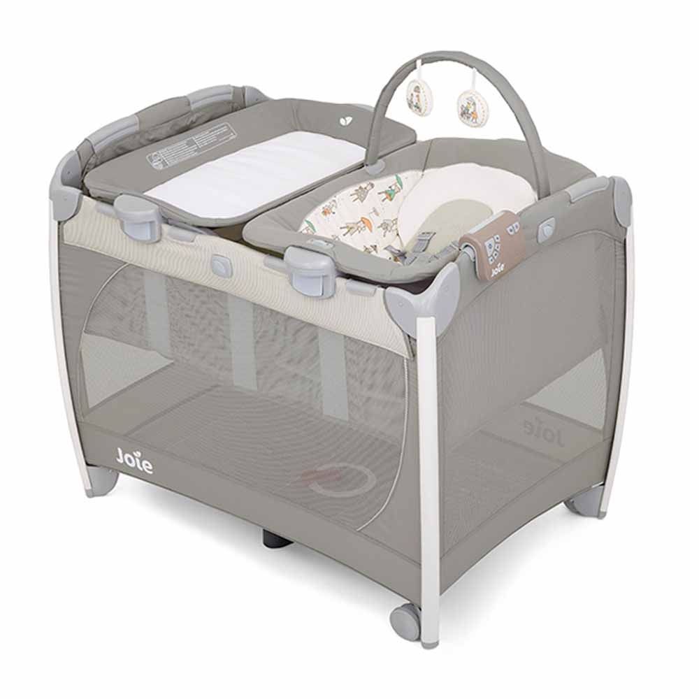 JOIE Excursion™ Change & Bounce Travel Cot In the Rain