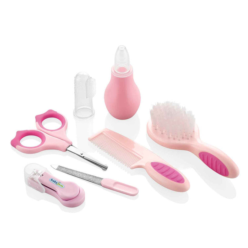 Baby Grooming Set - 7pcs - pink
