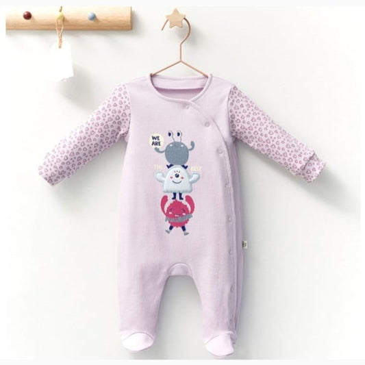Baby girl cotton overall (3-6 m)