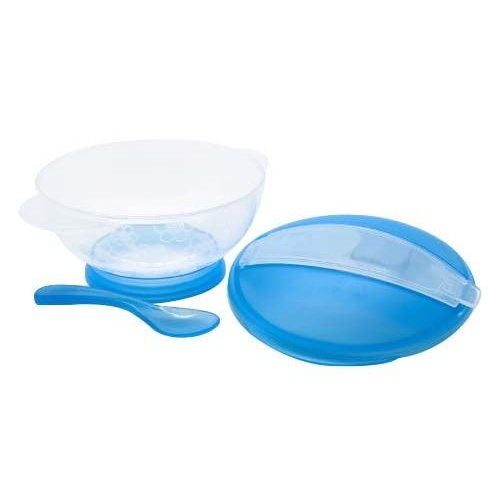 Baby Feeding Bowl With Spoon Blue