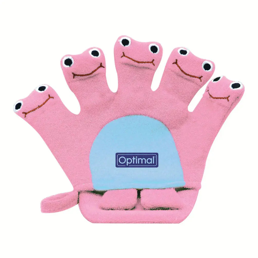 Baby Bath Glove Scrubber Pink