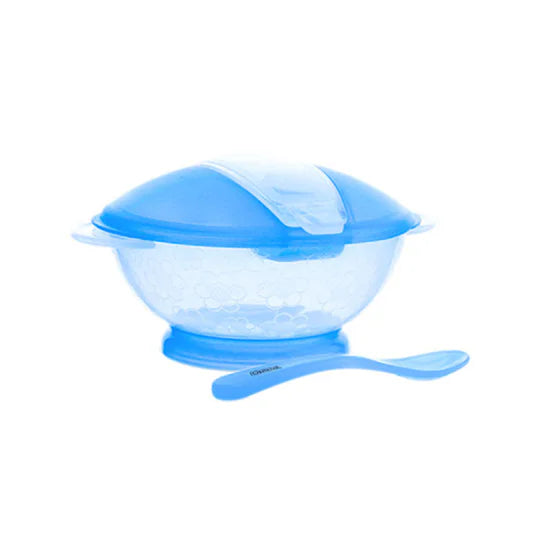 Baby Feeding Bowl With Spoon Blue