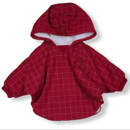 Fleece inside baby girl hooded sweat shirt (3-6 m)
