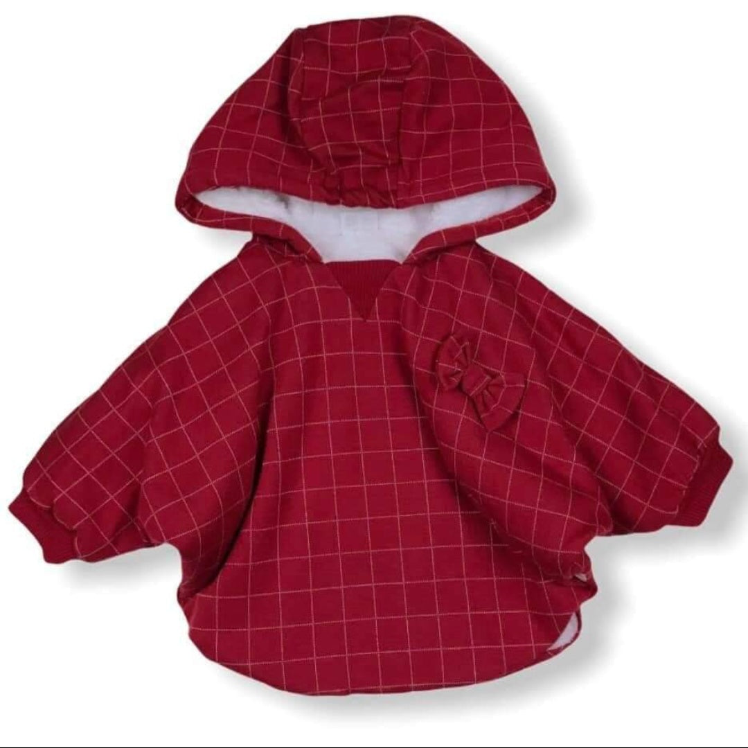 Fleece inside baby girl hooded sweat shirt (9-12 m)