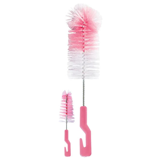 Brush Set For Feeding Bottles & Nipples - 2pcs - Pink