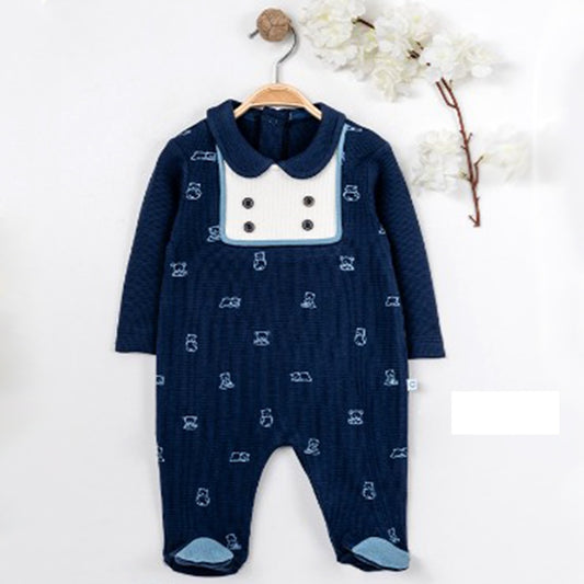Baby boy cotton  overall (newborn)