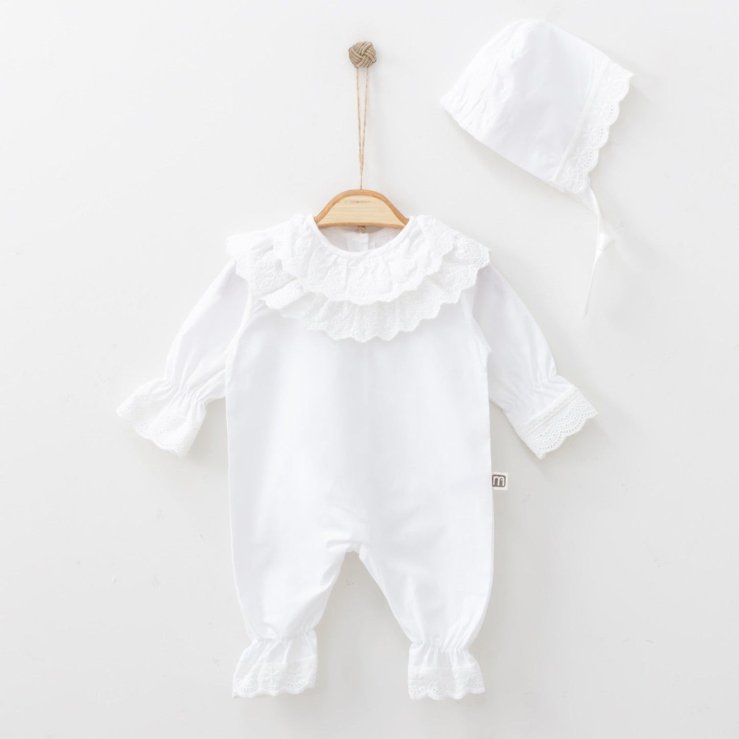 Baby girl woven fabrics 2 pieces overall set (newborn)