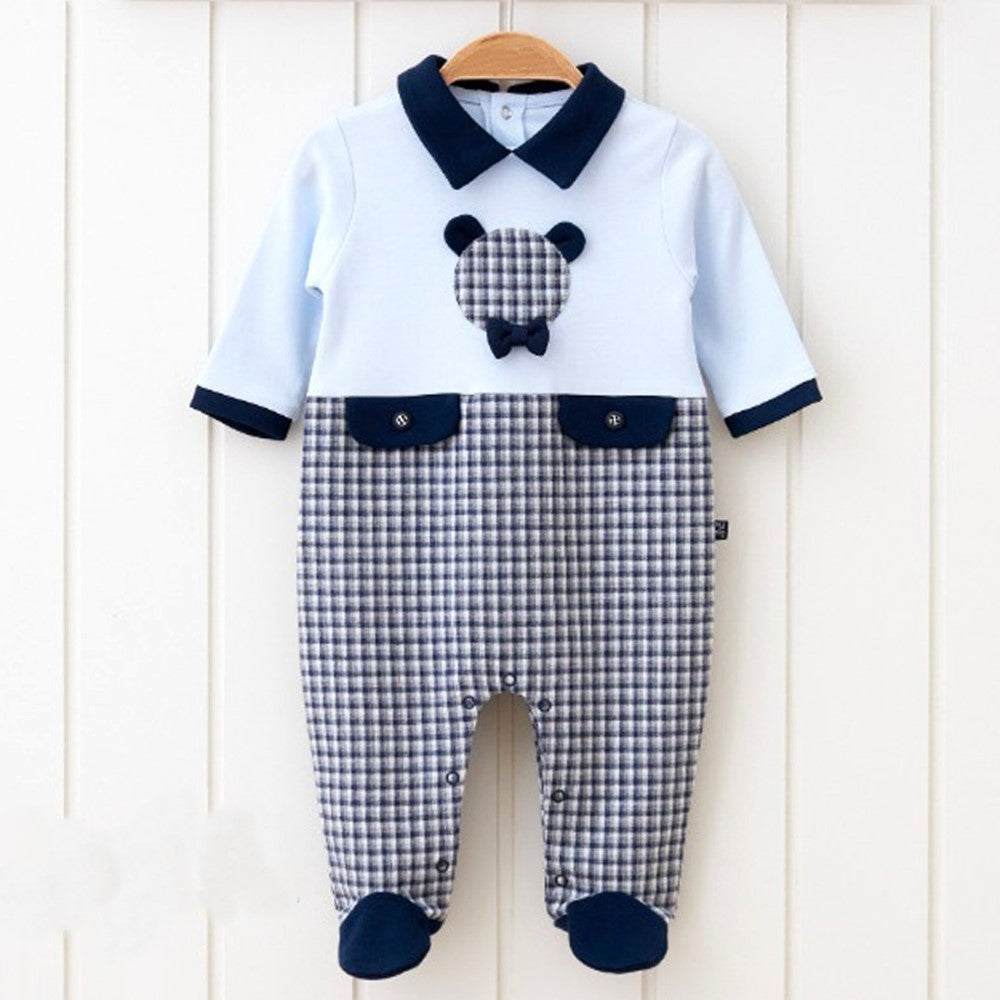 Baby boy  cotton formal overall (0-3)