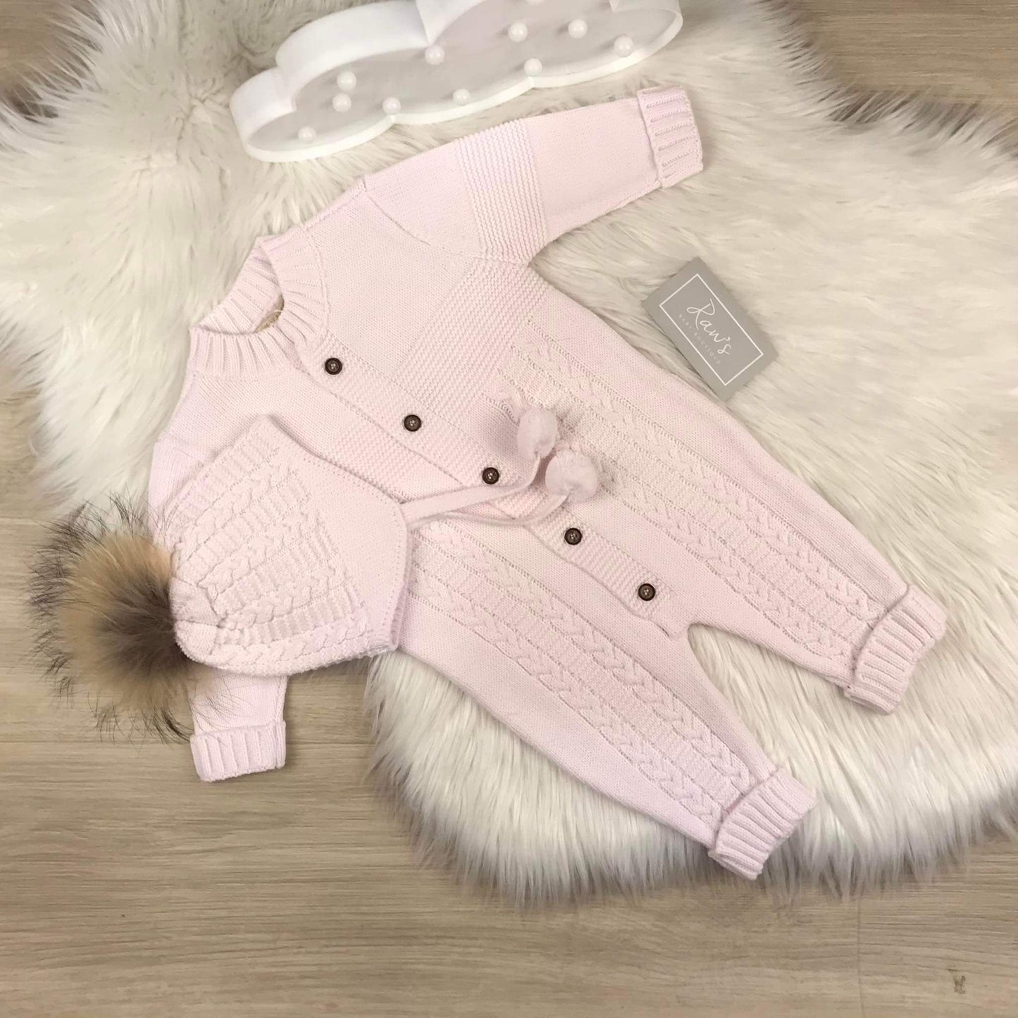 Wool baby girl 2 pieces set